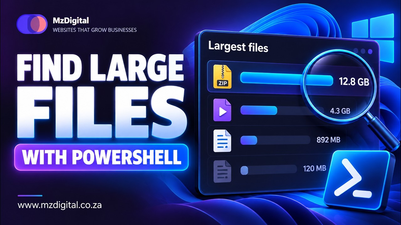 Find Large Files on Windows with PowerShell | Beginner Tutorial ...