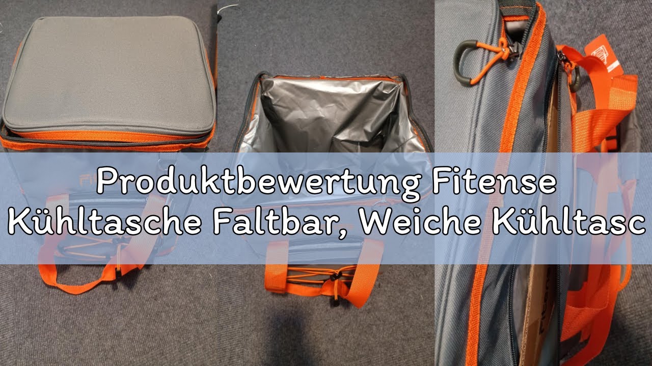 Produktbewertung Fitense Kühltasche Faltbar, Weiche Kühltasche mit 20L/27 Dosen, 4-lagige isolierte