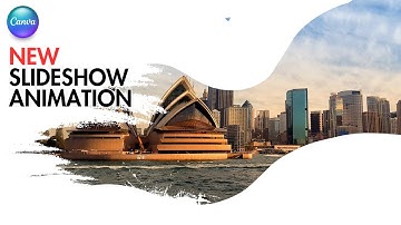 Brush Stroke Reveal Slideshow NEW Animation Canva Tutorial