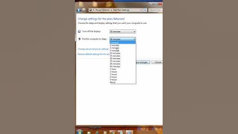 How to Adjust the Power Options in Windows 7
