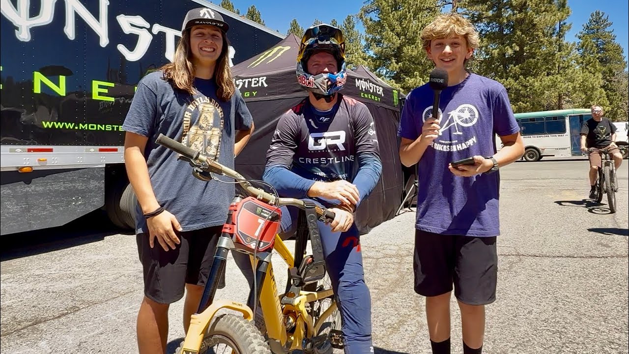 Aaron Gwin Answers 5 Funny MTB Questions At Monster Pro Series USA Nationals