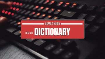 Sample Rest API Dictionary Indonesia - English with python flask