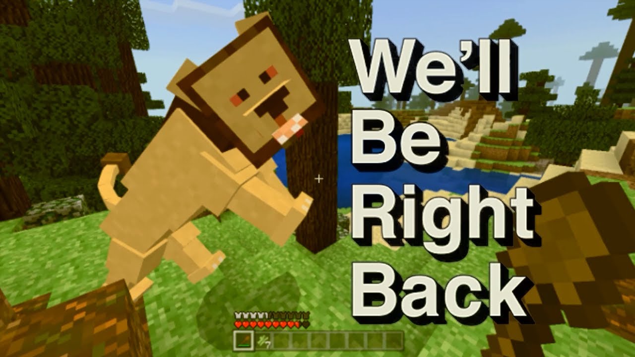We'll Be Right Back in Minecraft BIG CATS Compilation