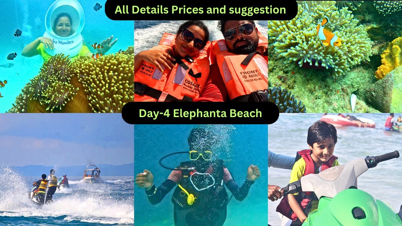 Andaman Diaries -04 |🐘 What To Do In Elephanta Beach | Snorkeling, Sea Walk | Water Activities |