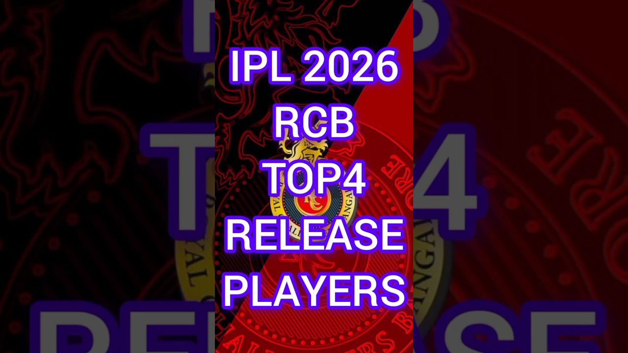 IPL 2026 RCB TOP 4 RELEASE PLAYERS LIST/ AJ Cricket Pawer/ Top 4 RCB Release players ipl2026
