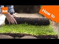 How to lay a new lawn from turf