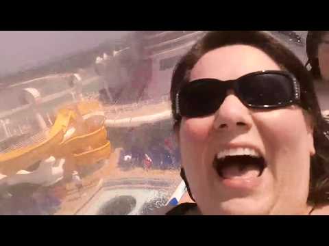 Video: AquaDuck Water Coaster uz Disney Dream kruīza kuģa