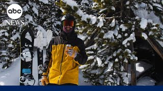 Skier rescues snowboarder buried head-first in snow l GMA