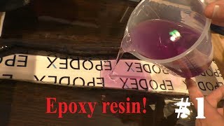 Pour a table made of LIQUID plastic (epoxy resin) DIY [part 1]