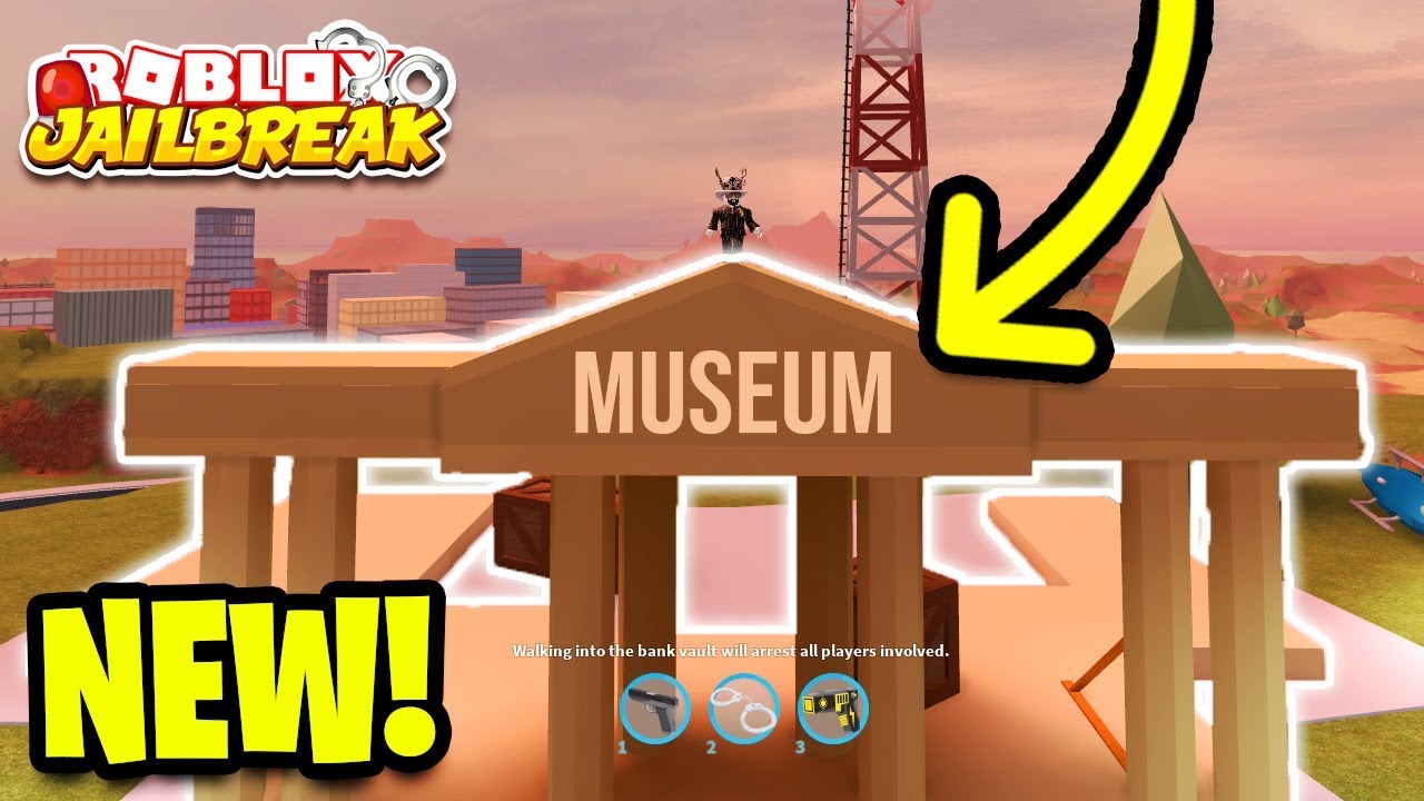 Jailbreak Museum Building Added New Roblox Jailbreak New Mini Update Youtube - museum roblox update