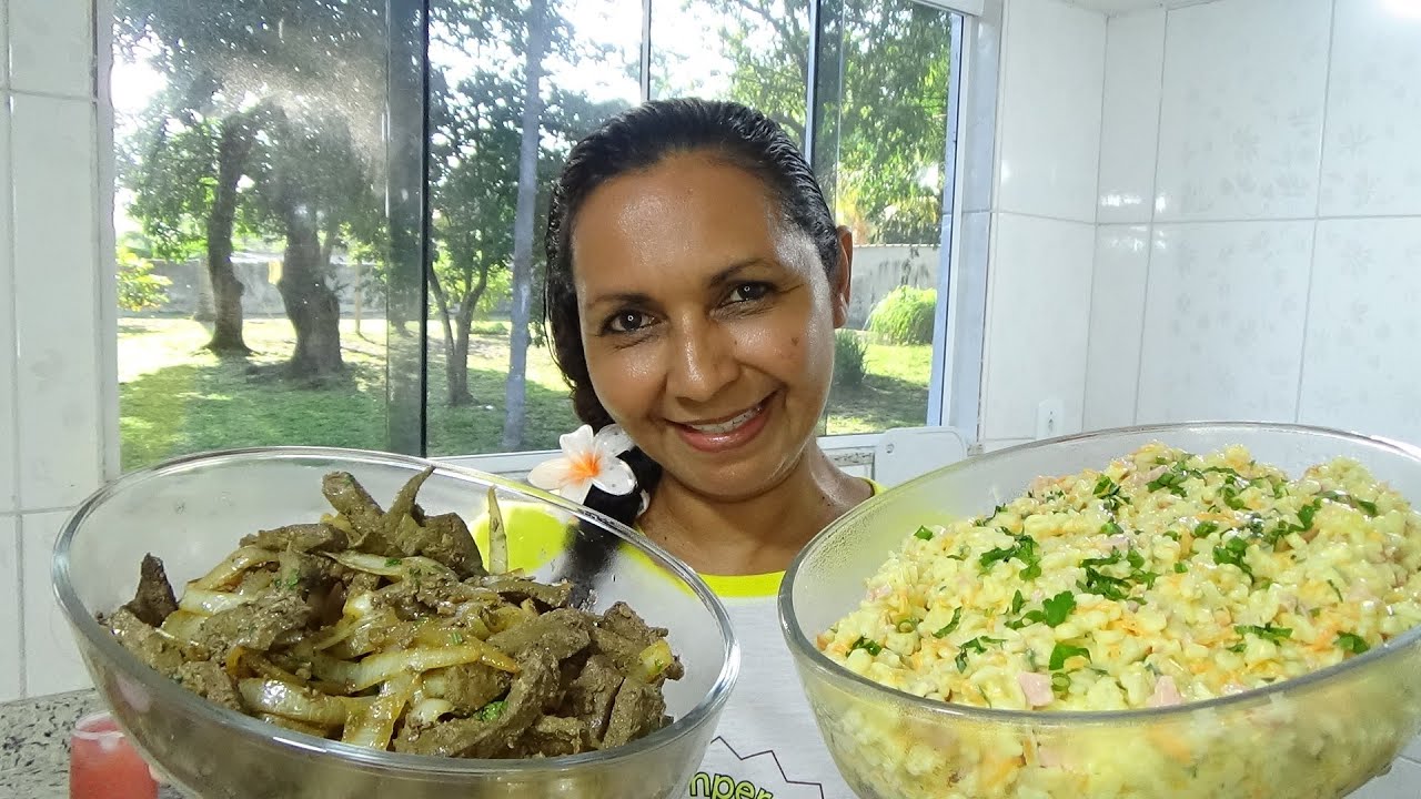ISCA DE FÍGADO E SALADA DE MACARRÃO LETRINHA