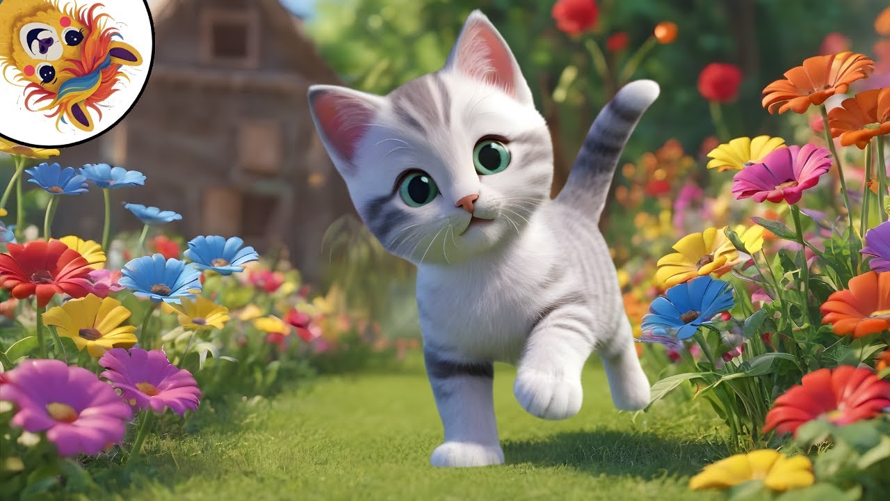 Малките животни (Аз съм малко котенце мяу) с текст - Версия 2026 - Любими детски песни с Мама Лама