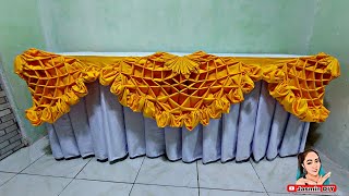 Diamond Scallop Design Table Skirting Ideas