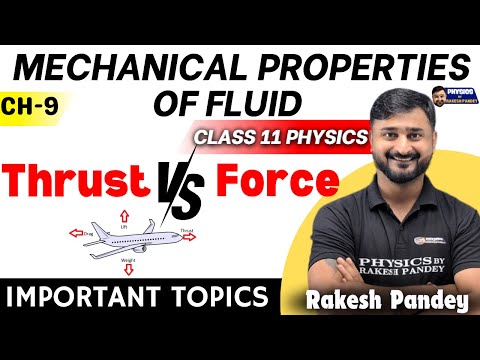 Difference Between Thrust and Pressure ? | Mechanical Properties Of Fluid By Rakesh Pandey