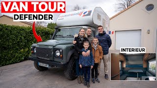 Famille dans un Defender + Cellule Tischer (VAN TOUR)