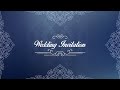 Traditional Wedding Invitation Video | Free Wedding invitation video 91 | Free & Blank