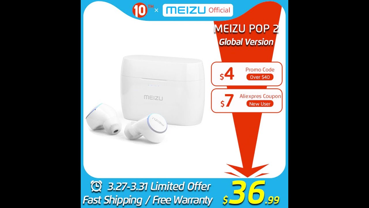 Global Version Meizu POP 2 Bluetooth 5 0 Earphone TW50S