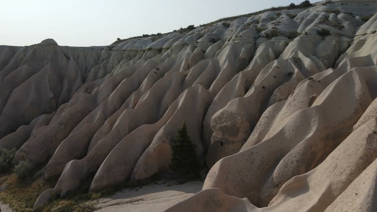 Rose Valley, Cappadocia, Türkiye. Drone 4K