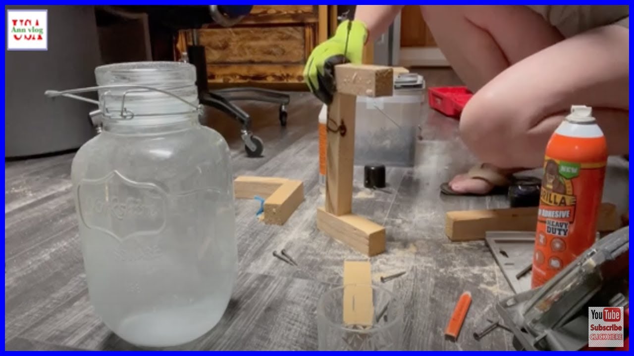 DIY How To Make Water Container Holder Using Wood / Stand For Water