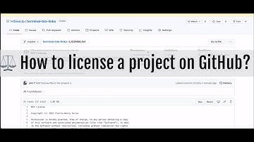 ⚖️ How to license a project on GitHub?
