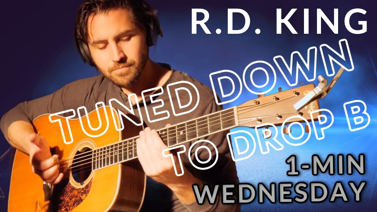 Tuning an acoustic guitar down to drop B (Original Acoustic Fingerstyle ...