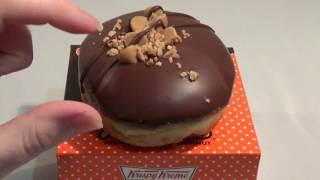 Krispy Kreme Reese's Peanut Butter Doughnut 7Eleven Tasting/Review | Birdew Reviews