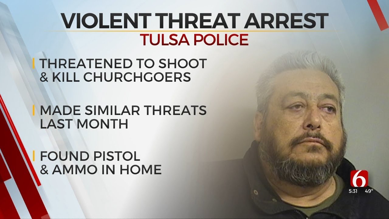Tulsa Man Accused Of Church Shooting Threat Arrested By Police - YouTube