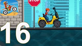 MOTO X3M Bike Racing Game - Gameplay Walkthrough Part 16 - Construction Yard 3 Stars(iOS, Android) screenshot 5
