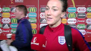 Lucie Bronze na 2 0 zege met Engeland vs Spanje speelster van de match