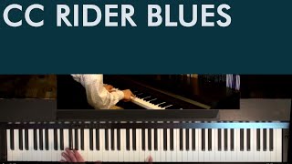 Vaudeville Blues Piano Tutorial: CC RIDER BLUES