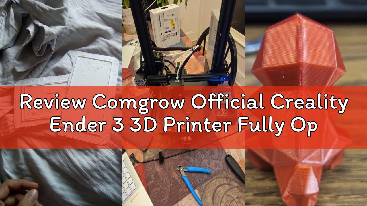 Review Comgrow Official Creality Ender 3 3D Printer Fully Open Source with Resume Printing Function