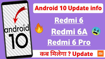 Android 10 Update info Redmi 6 & Redmi 6A & Redmi 6 Pro | MIUI 11 Next Update information