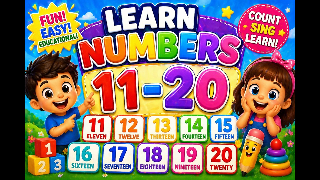 Numbersfun Counting Song for Kids π’ | Learn Numbers with Fun Animation πΆ - YouTube