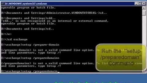 Preparedomain Command In Ready Ms Exchange Server 2007
