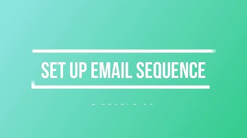 How to create an email sequence