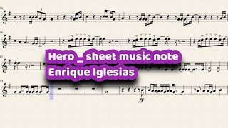 hero💪💪... enrique iglesias..💙💙..Musical note for hero💪.. enrique iglesias. 🎵#اكسبلور #music #موسيقى screenshot 2