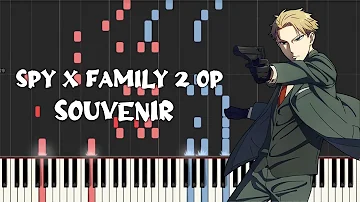 Spy X Family Part 2 Op - SOUVENIR by BUMP OF CHICKEN (Piano Tutorial & Sheet Music)