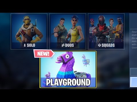 *NEW* PLAYGROUND GAMEPLAY 1v1 MODE – STREAMER & YOUTUBER 1v1s (Fortnite Battle Royale)