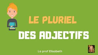 L'accord des adjectifs au pluriel en français. Niveau A1 - Apprendre le français FLE