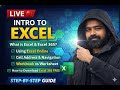 Excel for Data Analyst 🔴 Excel for Data Scientist | First Class | Excel 365 FREE Download | LIVE