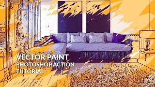 Vector Paint Photoshop Action Tutorial