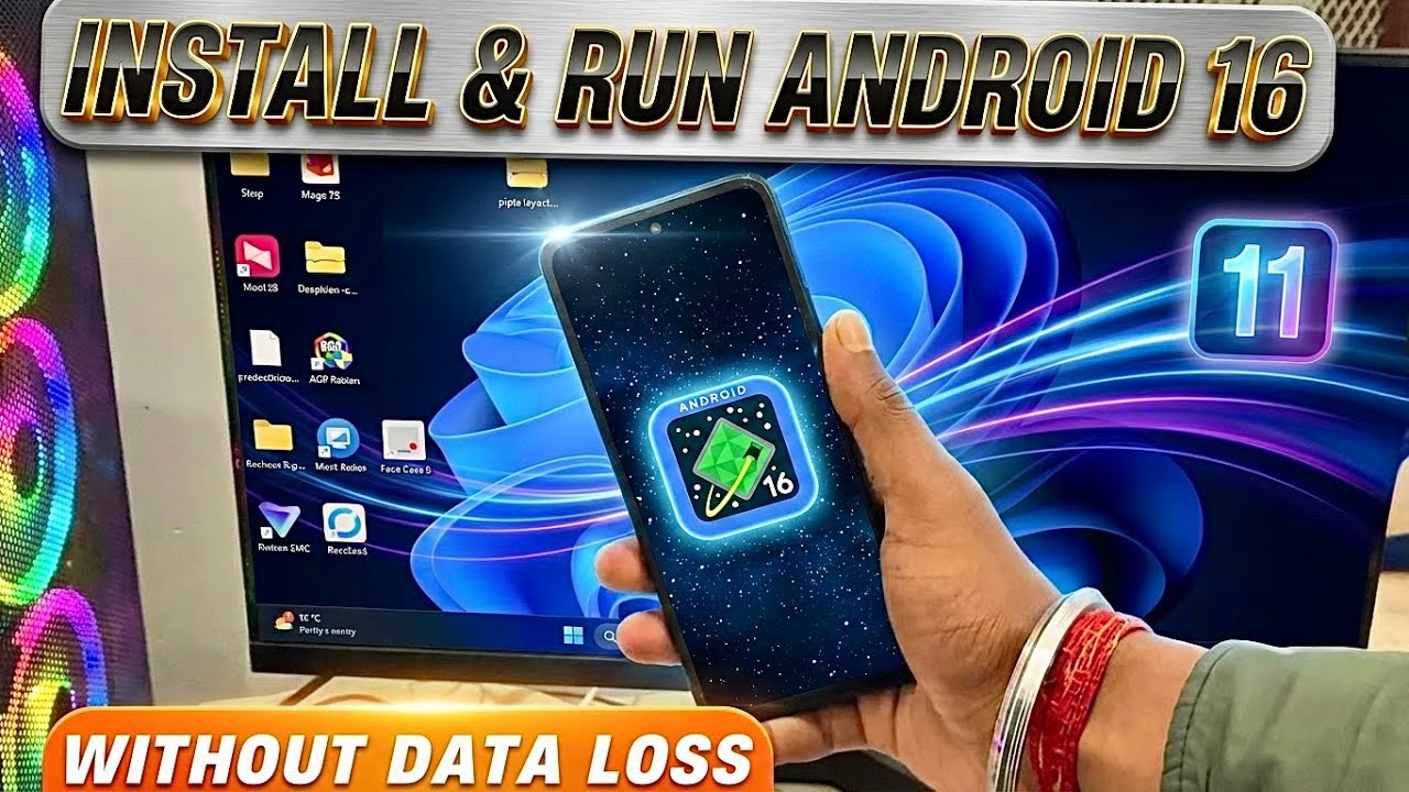 🔥 How To Install And Run Android 16 In Any Android Phone Without Root !! Install Android 16 🔥