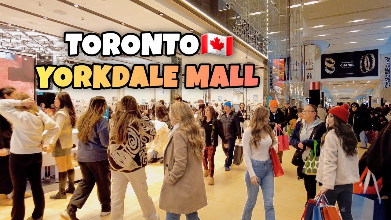 Toronto Yorkdale Shopping Centre Mall, Toronto Canada 4k