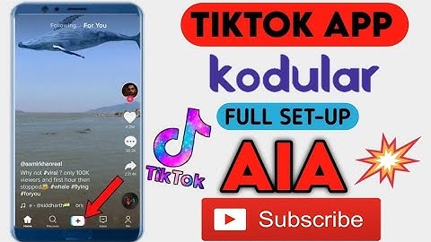Free Kodular Aia | How to make Tik Tok App | Thunkable | App Inventor