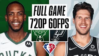 Milwaukee Bucks vs San Antonio Spurs | Full Game screenshot 3