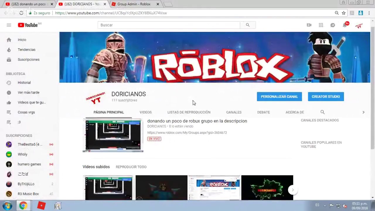 Donando Un Poco De Robux Grupo En La Descripcion Youtube - donando robux youtube