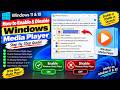 How to Enable &amp; Disable,Remove &amp; Uninstall Windows Media Player in Windows 11 &amp; 10
