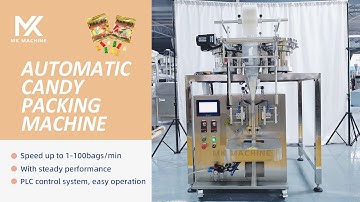 Automatic sachet bag cotton gummy candy packaging machine