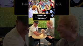 CHRIS HEMSWORTH E ED SHEERAN RECRIAM CAPA DE QUADRINHO COM THOR #edsheeran #chrishemsworth #thor