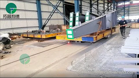 30T Battery Powered Rail Transfer Cart,Heavy Duty Handling Transport Trolley